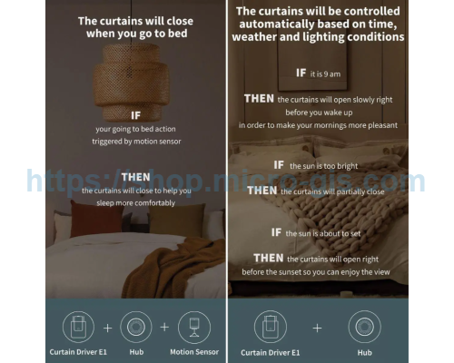 Automation of curtains with Aqara Curtain Driver E1 ZNCLBL01LM