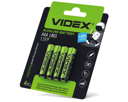 Battery Alkaline LR03/AAA 4pcs BLISTER CARD