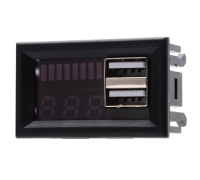 LED индикатор напряжения 12В с 2xUSB 5В/2А