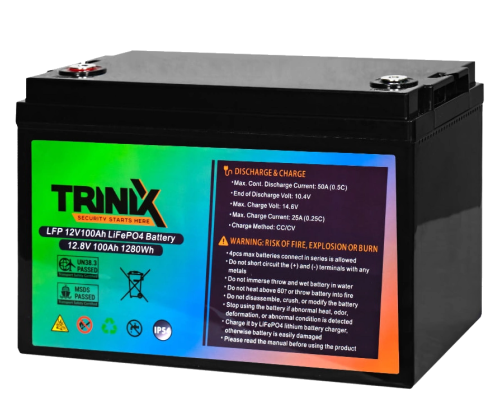 Battery Trinix LFP 12V100Ah LiFePo4