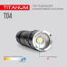 Portable LED flashlight TITANUM TLF-T04 300Lm 6500K