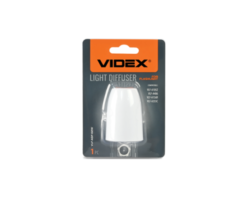 Diffuser (light diffuser) VIDEX VLF-ADF-02W for flashlight