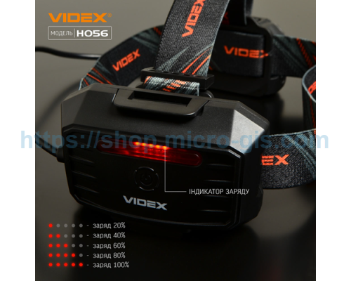 LED headlamp VIDEX VLF-H056 1400Lm 6500K