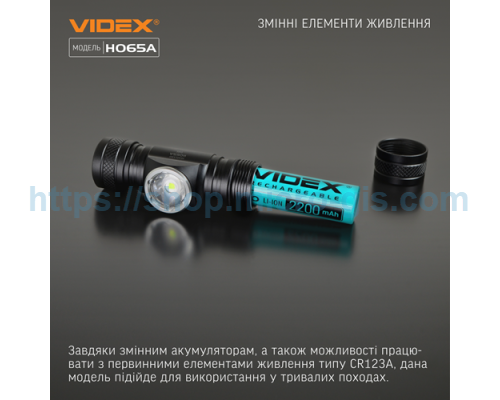 LED headlamp VIDEX VLF-H065A 1200Lm 5000K