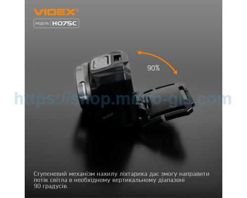 LED headlamp VIDEX VLF-H075C 550Lm 5000K