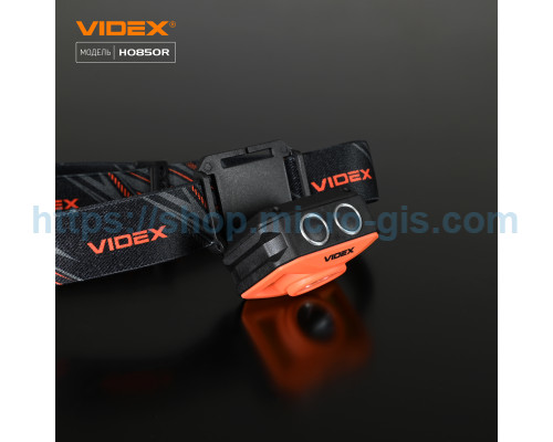 Налобний світлодіодний ліхтарик VIDEX VLF-H085-OR 400Lm 5000K