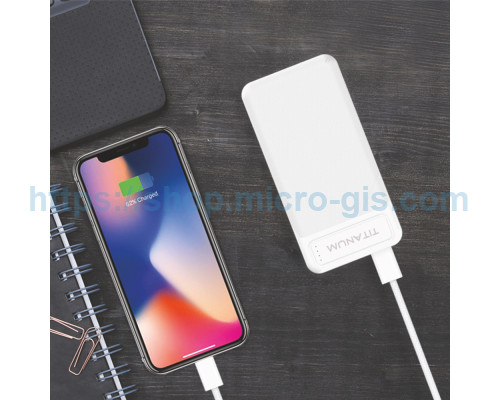 PowerBank TITANUM 912 White 10000mAh