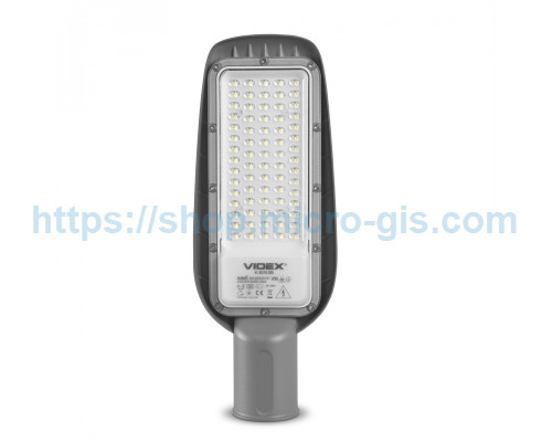 LED ліхтар вуличний VIDEX IP65 50W 5000Lm 5000K VL-SLE16-505