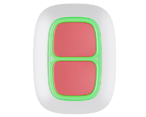 Ajax DoubleButton (white) alarm button