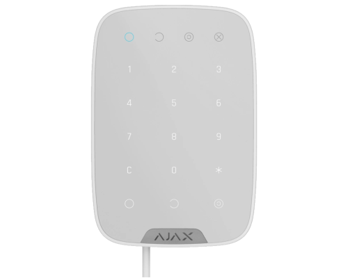 Ajax KeyPad Fibra (white) touch keyboard