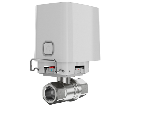 Electromagnetic valve Ajax WaterStop ¾" DN 20 Jeweller (white): reliable protection against leaks