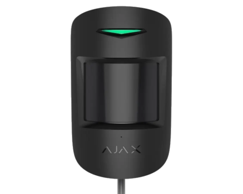 Ajax CombiProtect Fibra (black) - провідний датчик руху та розбиття скла