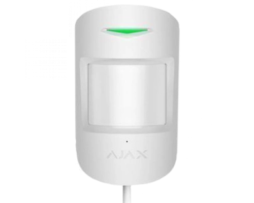 Ajax CombiProtect Fibra (white) - проводной датчик движения и разбития стекла