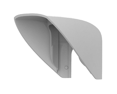 Protective visor Ajax Hood (white): reliable protection of sensors from rain and snow.