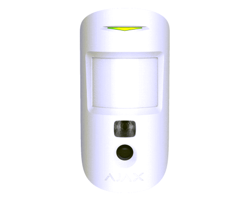 Ajax MotionCam PhOD Jeweller (white) - бездротовий датчик руху