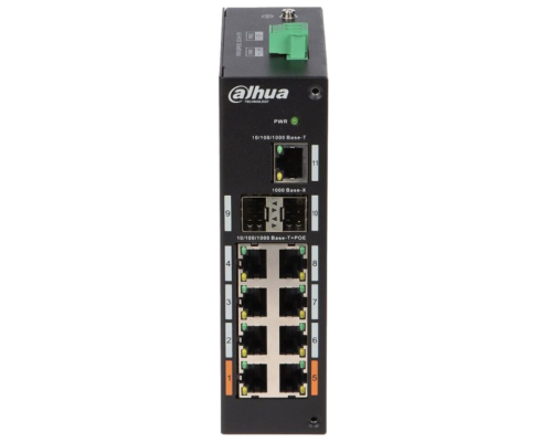 Dahua DH-PFS3211-8GT-120 PoE 1000 Мбит/с 8-портовий