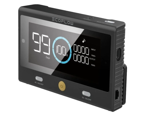 Convenient control: EcoFlow DELTA Pro with remote control.