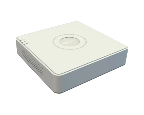 Hikvision DS-7104NI-Q1/4P(D): 4-ch PoE NVR with 4 MP and analytics.