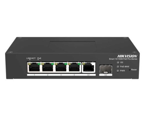 Hikvision (DS-3T1306P-SI/HS) PoE 10/100 Mbps 4-port