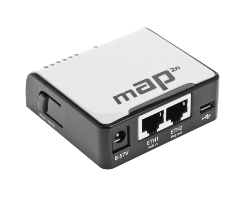 MikroTik mAP (RBmAP2nD) 2.4GHz Wi-Fi точка доступу