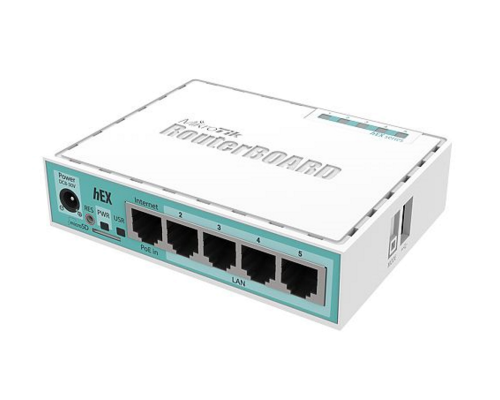 MikroTik hEX (RB750Gr3): compact 5-port router