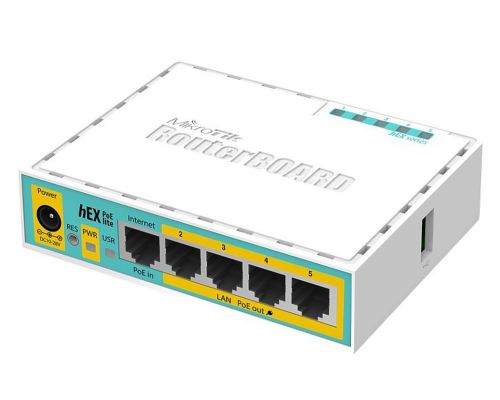 MikroTik hEX PoE (RB960PGS): powerful 5-port PoE router