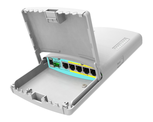 MikroTik (RB960PGS-PB) 5-port PoE router