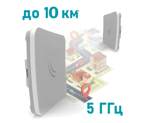 MikroTik SXTsq Lite5 (RBSXTsq5nD) 5 ГГц Wi-Fi точка доступу