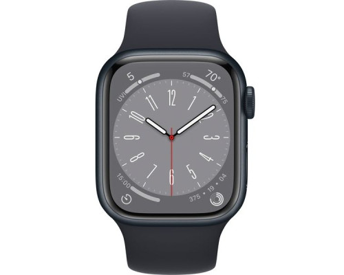 Apple Watch 8 GPS 45mm Aluminium Midnight with Sport Band Midnight Regular
