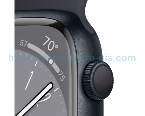 Apple Watch 8 GPS 41mm Aluminium Midnight with Sport Band Midnight Regular