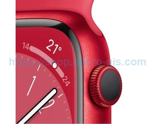 Apple Watch 8 GPS 41mm Aluminium (PRODUCT) Red with Sport Band (PRODUCT) Red Regular