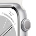 Apple Watch 8 GPS 45mm Aluminium Silver with Sport Band Silver Regular