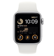 Apple Watch SE GPS 40 Alum Silver Sport Band Silver Regular