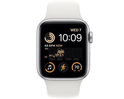 Apple Watch SE GPS 40mm Aluminium Silver with Sport Band Silver Regular